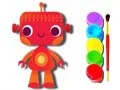 Игра Обратно в училище: Книга за оцветяване на роботи онлайн