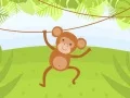 Игра Смешни маймунки оцветяване онлайн