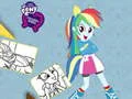 Игра Книга за оцветяване Equestria Girls онлайн