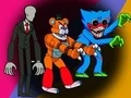 Игра Монстрите Атакуват Отбора Among Us онлайн Игра Монстрите Атакуват Отбора Among Us онлайн