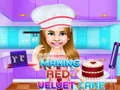 Игра Приготвяне на червена кадифена торта онлайн
