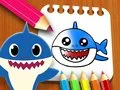 Игра Книга за оцветяване Baby Shark онлайн