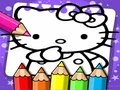Игра Книга за оцветяване Hello Kitty онлайн