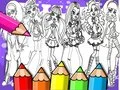 Игра Оцветяваща книга Monster High онлайн