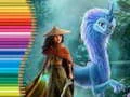 Игра Книга за оцветяване за Рая и Последния Дракон онлайн