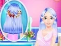 Игра Създаване на цветни прически с плитки онлайн