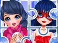 Игра Зимна пъзел онлайн Игра Зимна пъзел онлайн