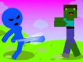 Игра Стикмен: Избягване от зомби онлайн
