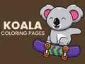 Игра Оцветяващи страници с коала онлайн
