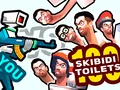 Игра Ти срещу 100 Скибиди тоалета онлайн Игра Ти срещу 100 Скибиди тоалета онлайн