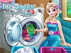 Игра Ден за пране на Ледената кралица онлайн Игра Ден за пране на Ледената кралица онлайн