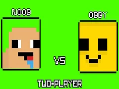 Игра Нуб срещу Обби Двама Играчи онлайн Игра Нуб срещу Обби Двама Играчи онлайн