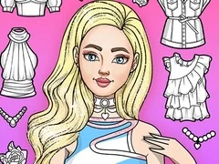 Игра Игри за оцветяване и обличане на момичета онлайн