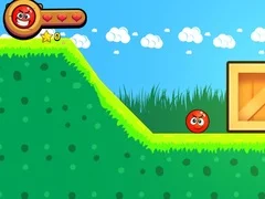 Игра Червеното топче се търкаля онлайн
