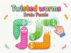 Игра Twisted worms Brain Puzzle онлайн
