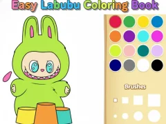 Игра Книжка за оцветяване: Easy Labubu онлайн