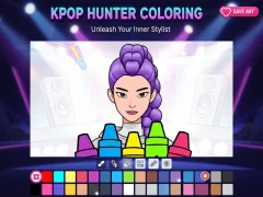 Игра Книжка за оцветяване: K-Pop Hunters онлайн
