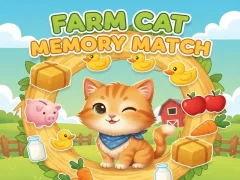 Игра Farm Cat: Memory Match онлайн Игра Farm Cat: Memory Match онлайн
