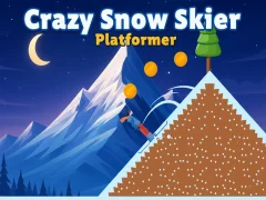 Игра Crazy Skier: Платформър онлайн