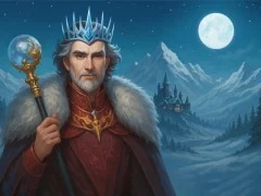 Игра Зимен пасианс: Три върха онлайн