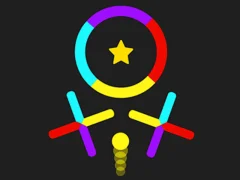 Игра Скачаща топка: превключване на цветя онлайн