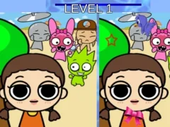 Игра Sprunks and the Squid Game: Find the Differences онлайн Игра Sprunks and the Squid Game: Find the Differences онлайн