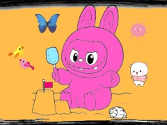 Игра Приключение Лабубу оцветяване онлайн