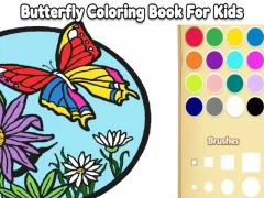 Игра Книжка за оцветяване за деца: Пеперуда онлайн