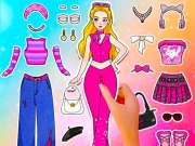 Игра Дневник на хартиените кукли: Направи си сам тоалети онлайн