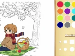 Игра Оцветяване на книги за деца: Уютно онлайн