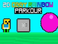Игра Obby Rainbow Parkour 2D онлайн