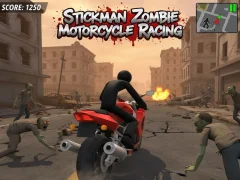 Игра Stickman Zombie Мотоциклетни състезания онлайн