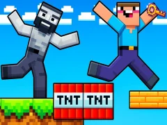 Игра Noob: Паркур трикове онлайн