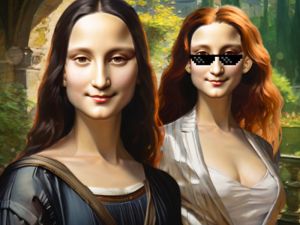 Игра Мона Лиза: Модни експерименти онлайн