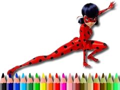 Игра Обратно в училище: оцветяване на калинка онлайн