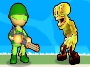 Игра Залепените унищожават зомбита онлайн