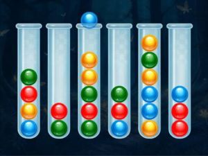 Игра Сортиране на мехурчета: безкрайно ремастериране онлайн