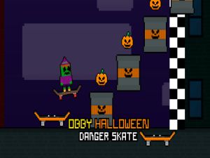 Игра OBBI Halloween: Опасен скейт онлайн