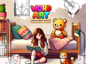 Игра Изкуството на думата: Цветна книга-глава онлайн