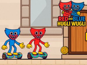 Игра Червено и синьо хаги waggie онлайн