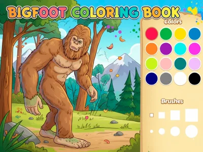 Игра Книжка за оцветяване: Bigfoot онлайн