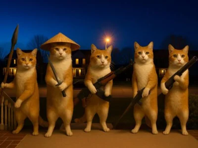 Игра Котка с пистолет Clicker Evolution онлайн