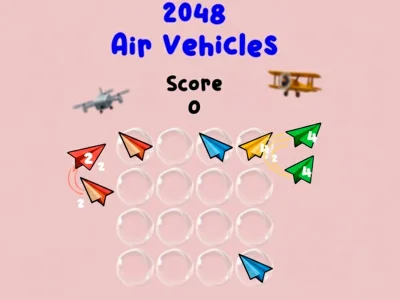 Игра 2048 Въздушни превозни средства онлайн