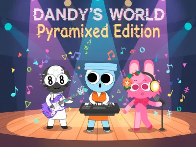 Игра Sprunki: Pyramid Edition World of Dandy онлайн