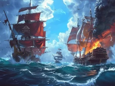 Игра Пиратски кораби: изграждайте и се бийте онлайн Игра Пиратски кораби: изграждайте и се бийте онлайн