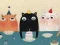 Игра Смешни котки пързалка онлайн