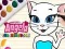 Игра Книжка за оцветяване с Говореща Анджела онлайн