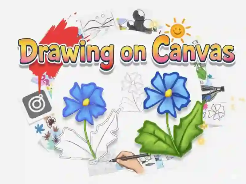 Игра Рисуване върху платно онлайн