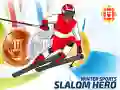 Игра Зимни Спортове: Герой на Слалома онлайн