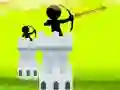 Игра Stickman Стрелеца Замък онлайн Игра Stickman Стрелеца Замък онлайн
